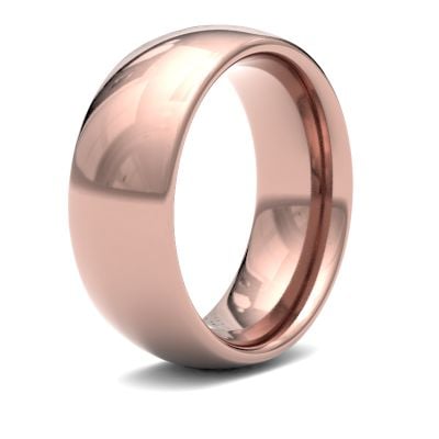 James Moore Wedding Ring  | 8mm | Heavy | Size Traditional Court | AG_8LHC-9R AG_8LHC-9R