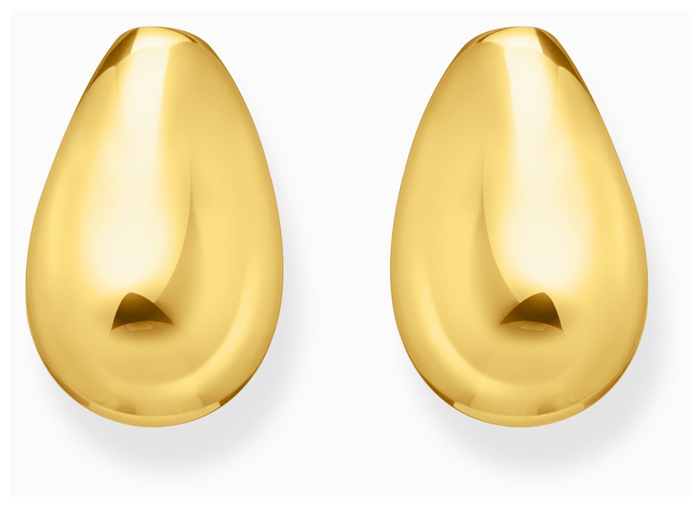 Thomas Sabo H2308-413-39 Drop Shape Stud Earrings Gold- Jewellery