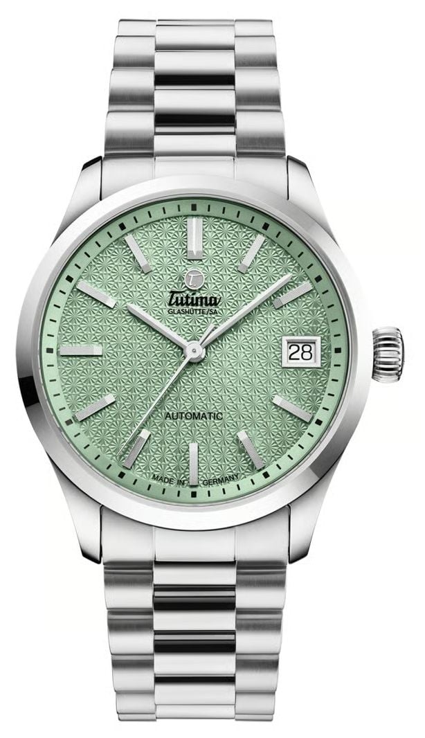 Tutima GlashÃ¼tte 6705-08 Sky Automatic (34mm) Sage Green Watch