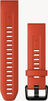 Garmin QuickFit 20mm Strap Only Flame Red Silicone 010-13102-02