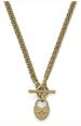 Olivia Burton Lock Heart Gold Plated Toggle Necklace 24100630 - alternate view 2