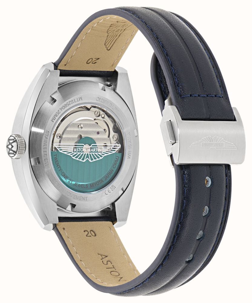Aston Martin TS2 Timeless Automatic (41mm) Blue Sunray Dial / Blue Leather Strap MTTS2S604 - alternate view 4