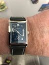 Customer picture of Duckworth Prestex Centenary (24mm) Blue Rectangular Dial / Blue Leather Strap D803-03-D