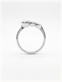 James Moore & Co 0.80ct Round Brilliant Natural Diamond 18ct White Gold Trilogy Ring J27779 - alternate view 3