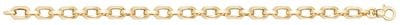 Treasure House Women's 9ct Yellow Gold 7.5 Inches Hollow Bracelet BR616