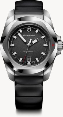 Victorinox I.N.O.X. Quartz (41mm) Black Dial / Black Rubber Strap 242028