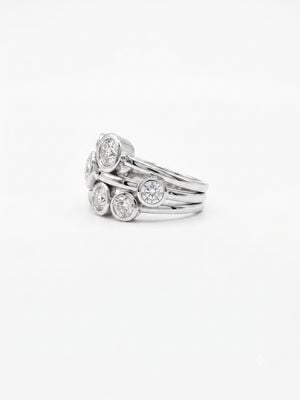 Prestige Platinum Diamond Set Raindance Ring 3.11cts J32315