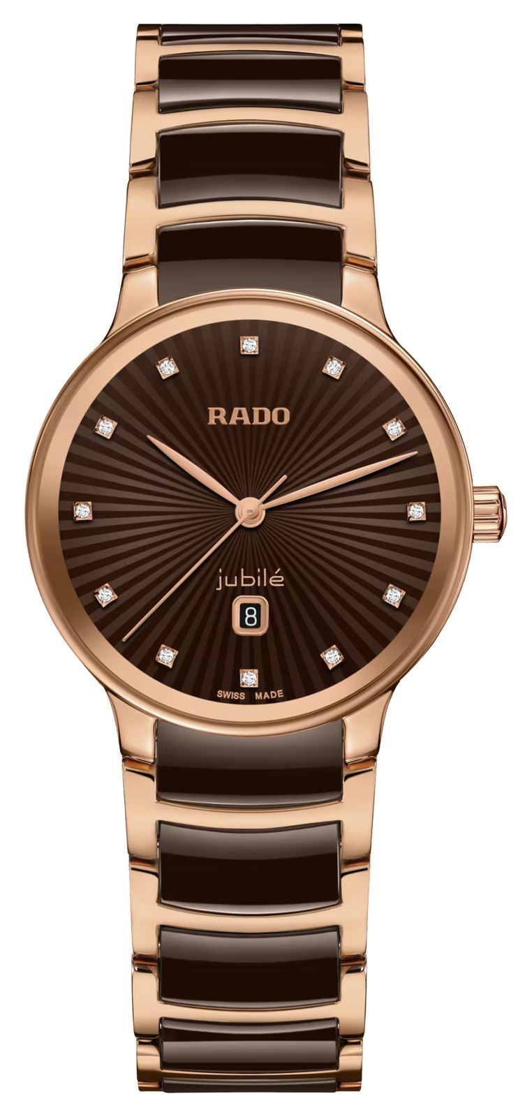 RADO R30024732 Centrix Diamond Quartz (30.5mm) Brown Dial / Watch