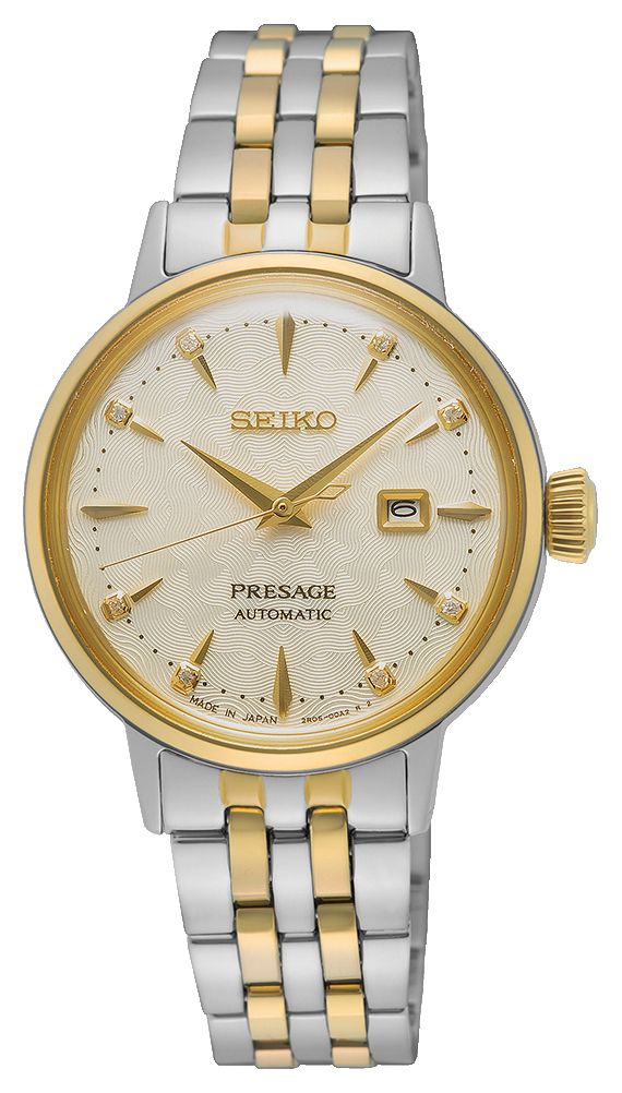 Seiko SRE010J1 Presage Cocktail Time 'White Lady' Diamond Watch