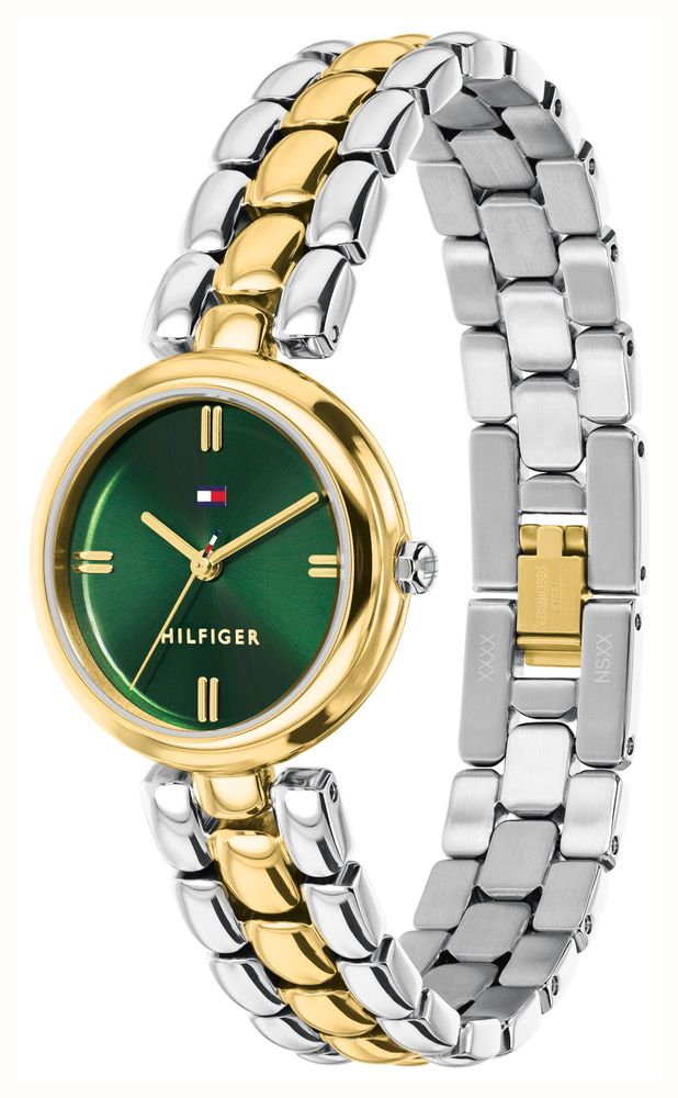 Tommy Hilfiger Annie Two Tone Green Dial Watch 1782927 - alternate view 2