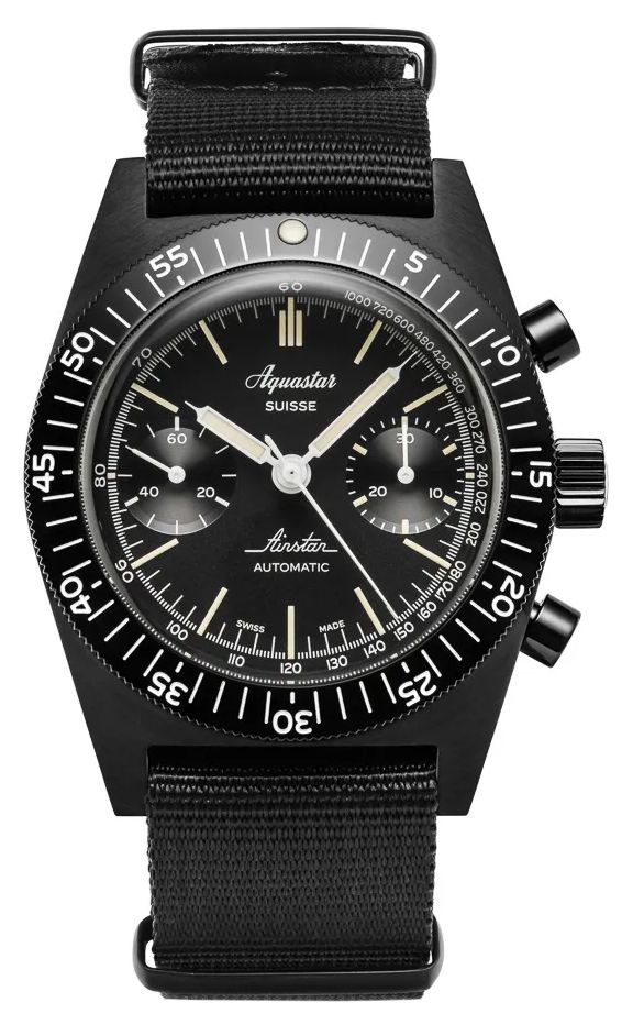 Aquastar AIRSTAR-DLC Airstar Chronograph 60th Anniversary Re Watch