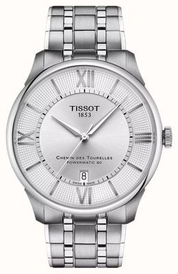 Tissot Chemin Des Tourelles (42mm) Silver Sunray Dial / Stainless Steel Bracelet T1394071103800