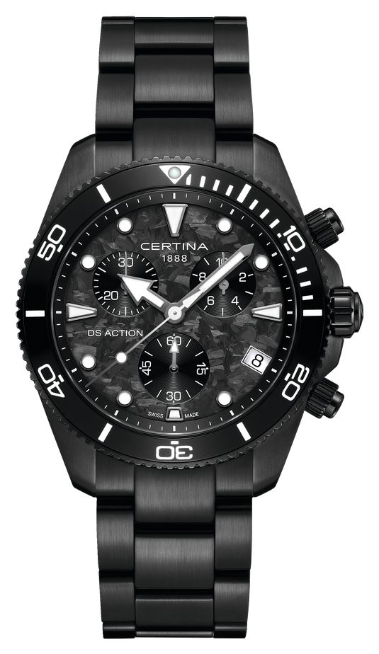 Certina C0484173320100 DS Action Chrono Quartz (42mm) Black Watch