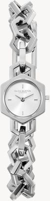 Olivia Burton 20mm Hex Link Mini Silver Bracelet 24000393