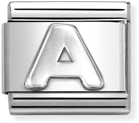 Nomination Classic Letter A Oxidised Charm 330113/01