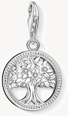 Thomas Sabo Tree Of Life Charm White 925 Sterling Silver/ Zirconia 1303-051-14