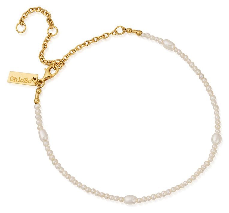 GANTPRP Tale of Tide Anklet Pearl Gold-Plated Jewellery - ChloBo - Modalova