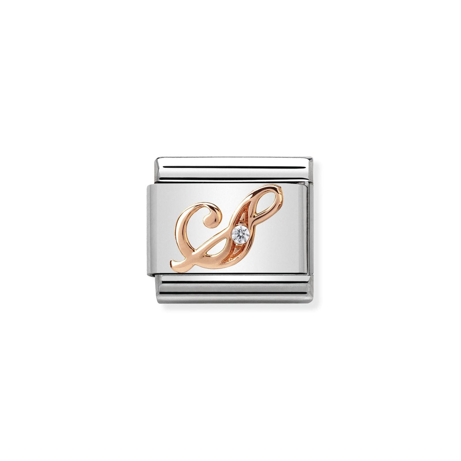 Nomination 430310/19 Composable Classic LETTERS Steel Zircon Jewellery