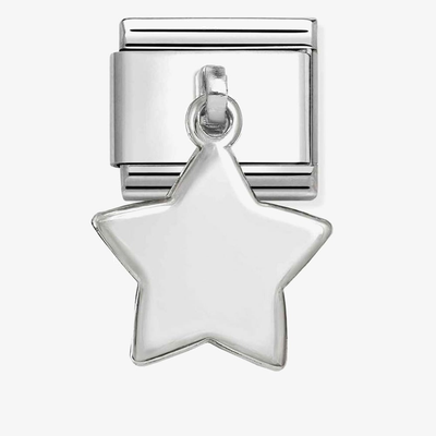 Nomination Classic Star Dropper Sterling Silver & Steel Charm 331801/16