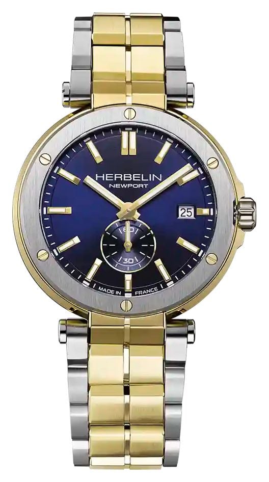 Herbelin 18389BT1N35 Newport Quartz Small-Seconds (40.5mm) Watch
