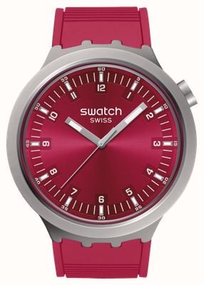 Swatch SCARLETT SHIMMER (47mm) Burgundy Dial / Burgundy Rubber Strap SB07S104