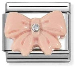 Nomination Classic Bow Sterling Silver & Steel Charm 330509/21