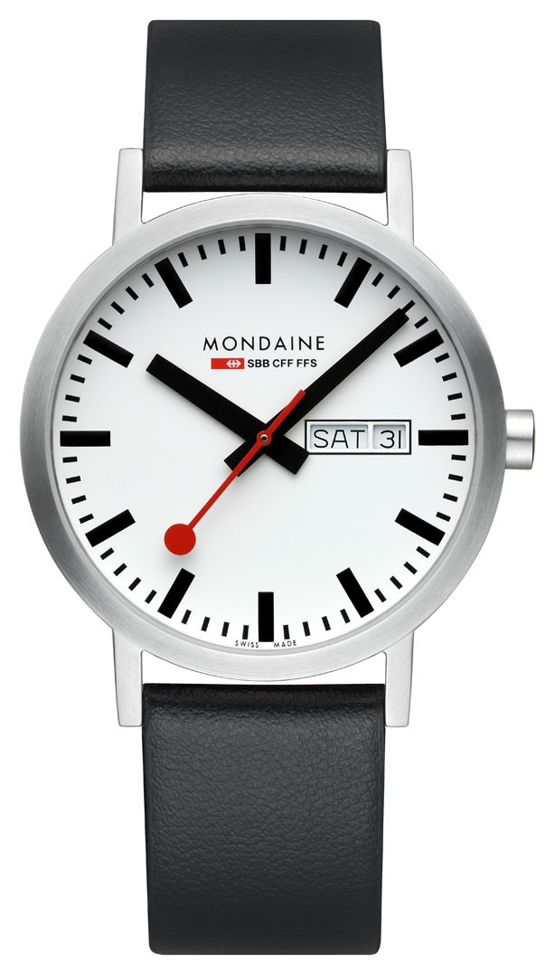 Mondaine A667.30360.11SBBV Classic Day-Date Quartz (40mm) Watch