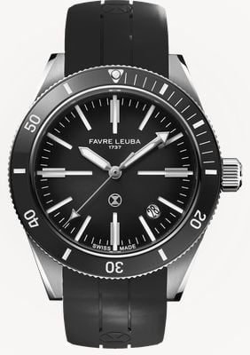 Favre Leuba Deep Raider Renaissance Automatic (40mm) Grey Fumé Dial / Black Rubber Strap 00.20308.101.06.301