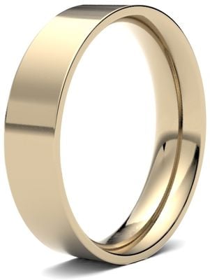 James Moore Wedding Rings | 9ct Yellow Gold | 5mm | Medium | Flat Court | AG_5LME-9Y