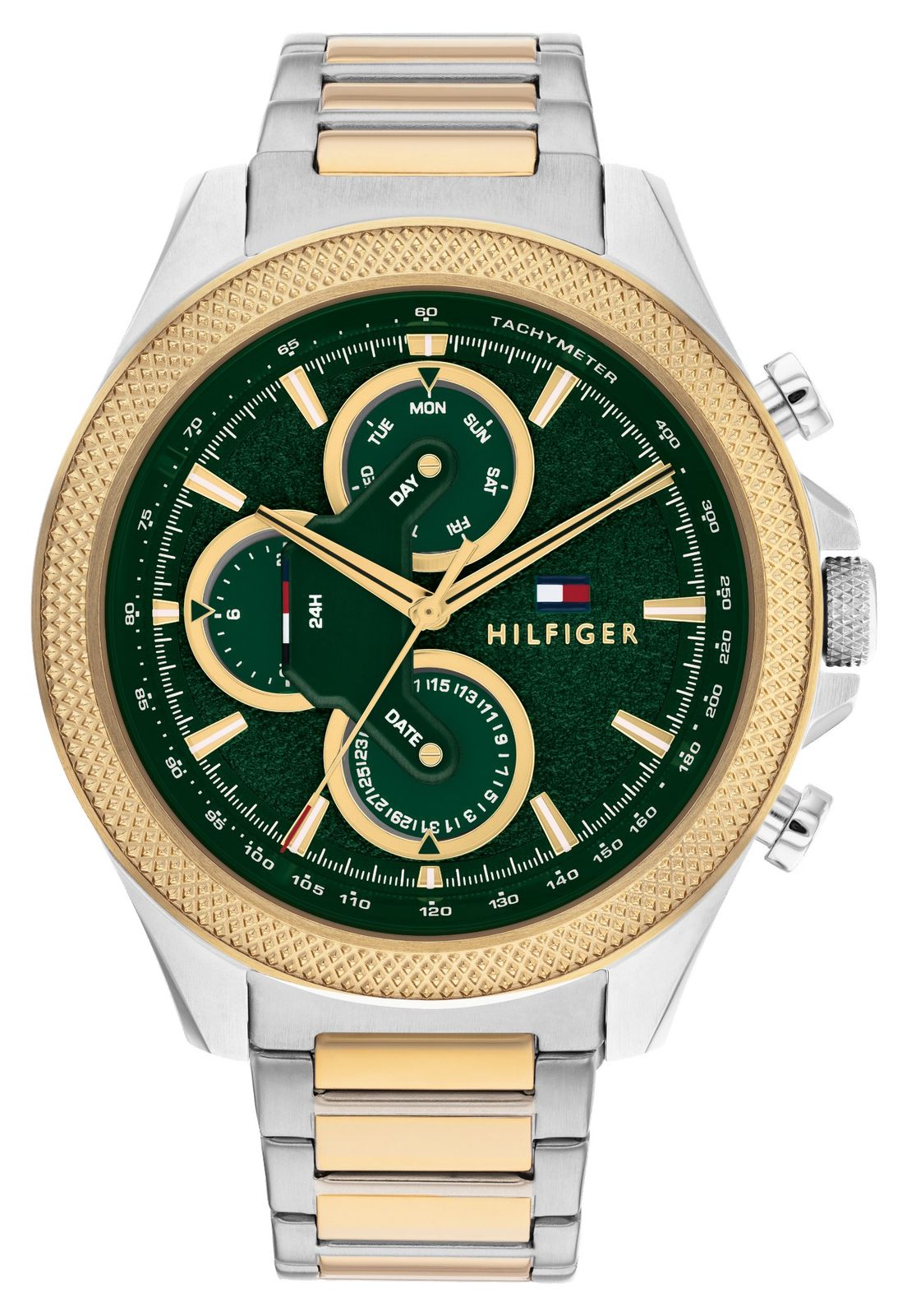 Tommy Hilfiger 1792079 Men's Clark (46mm) Green Dial / Two- Watch