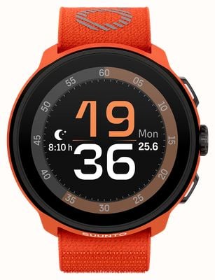 Suunto RUN Lightweight AMOLED Running Watch (46mm) Coral Orange SS051112000