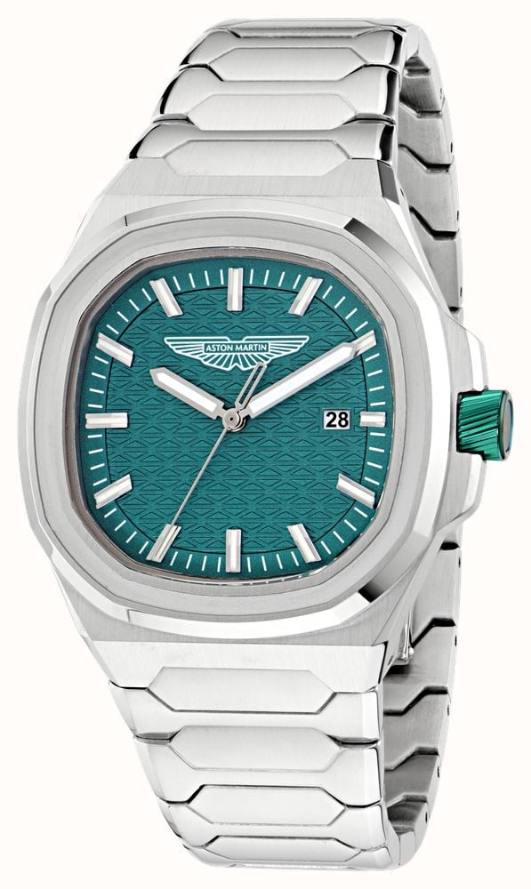 Aston Martin GPQ Icon Quartz (42mm) Podium Green Dial / Stainless Steel Bracelet MTIG2S604 - alternate view 2