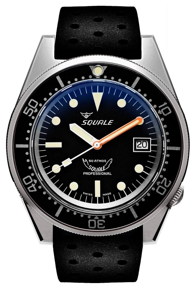 Squale 1521BKBL.NT 1521 Black Blasted (42mm) Black Dial / Watch