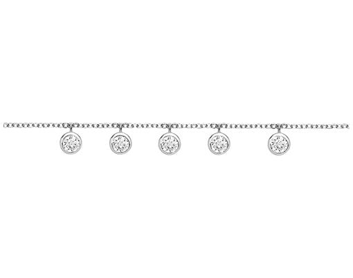 Treasure House G2725 Sterling Silver Ladies Cz Bracelet Jewellery