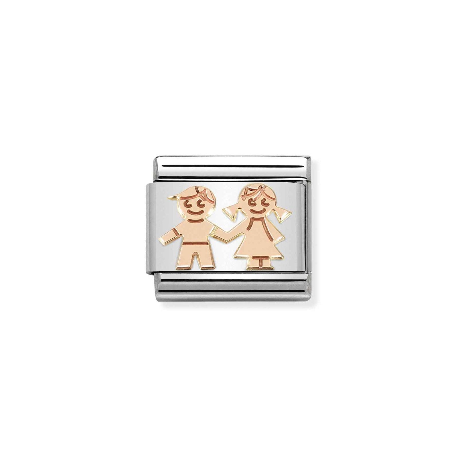 Nomination 430104/33 Classic Siblings Holding Hands Steel Jewellery