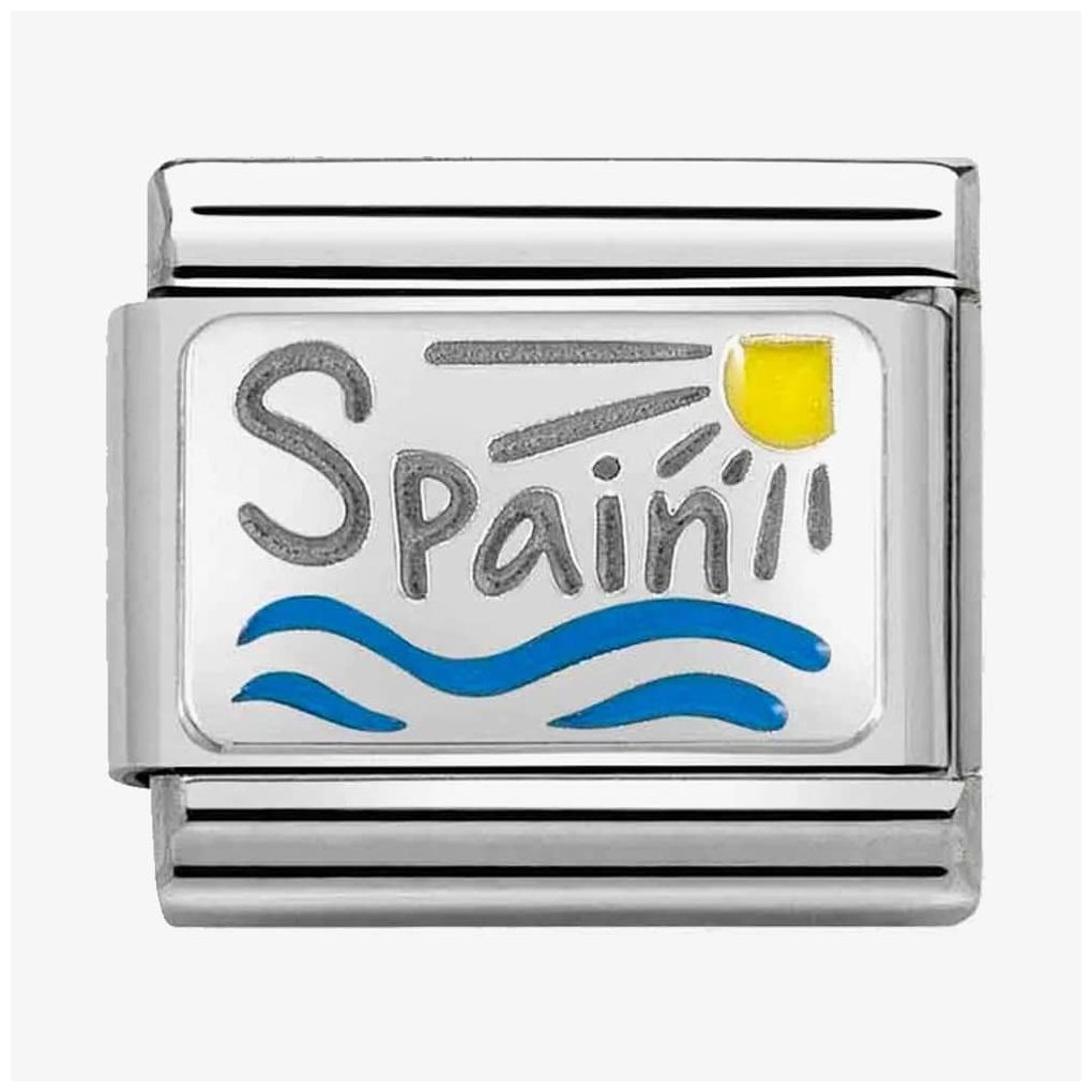 Nomination 330210/02 Classic Spain Flag Enamel Charm Jewellery