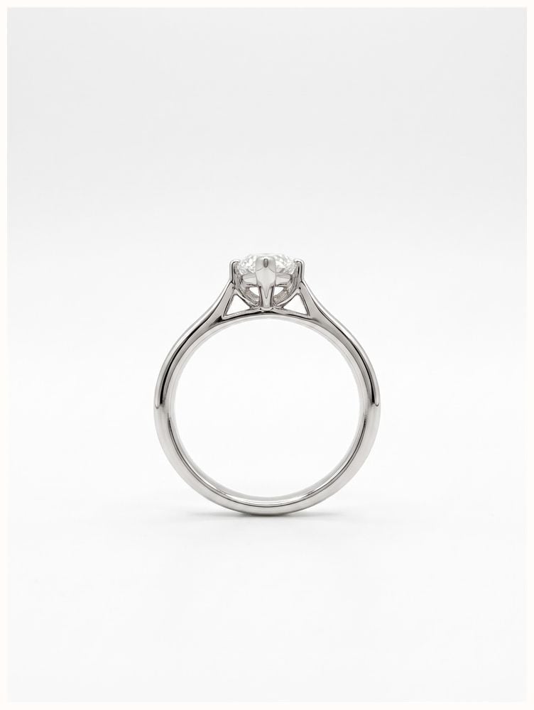 1.01ct Marquise Natural Diamond Platinum Solitaire Ring ENG33735 - alternate view 3