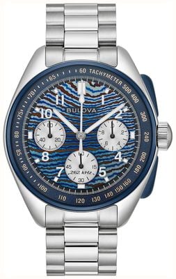 Bulova Lunar Pilot Chronograph Budii Limited Edition (43mm) Timascus Dial / Stainless Steel Bracelet 98A329