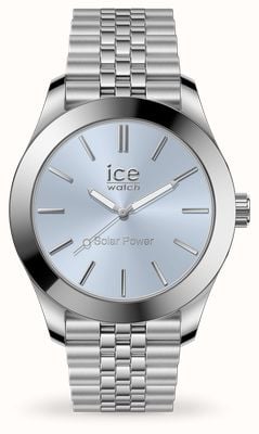 Ice-Watch Steel Solar (34.5mm) Blue Dial / Stainless Steel Bracelet 023789