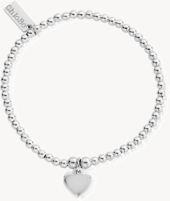 ChloBo Sterling Silver Cute Charm Heart Bracelet SBCC024