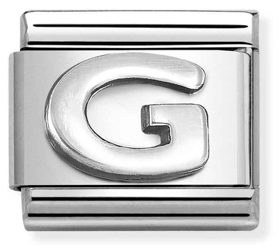 Nomination Classic Letter G Oxidised Charm 330113/07
