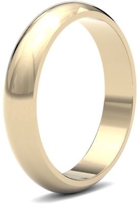 James Moore Wedding Rings | 9ct Yellow Gold | 4mm | Medium | D-Shape | AG_4LMD-9Y