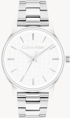 Calvin Klein CK Linked (41mm) Textured White Dial / Stainless Steel Bracelet 25200501