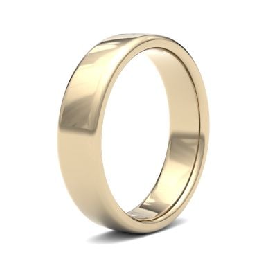 James Moore Wedding Rings | 9ct Yellow Gold | 5mm | Medium | Soft Court | AG_5LMS-9Y
