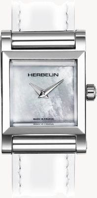 Herbelin Antarès Watch Case - Mother of Pearl Dial / Stainless Steel - Case Only H17144AP09