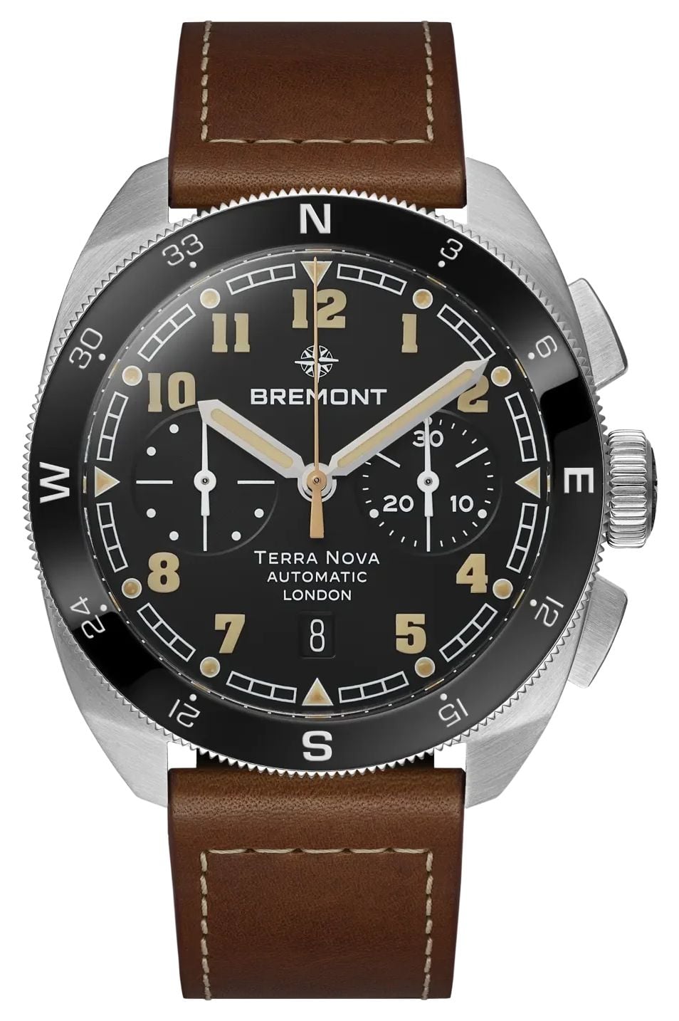 Bremont TN42-CHR-SS-BK-L-S Terra Nova Chronograph Automatic Watch