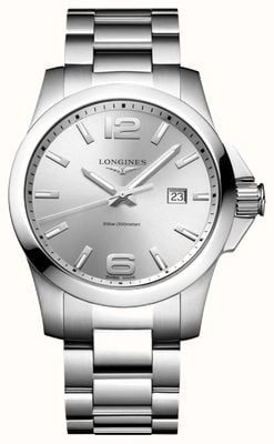 LONGINES Conquest Quartz (43mm) Silver Dial / Stainless Steel Bracelet L37604766