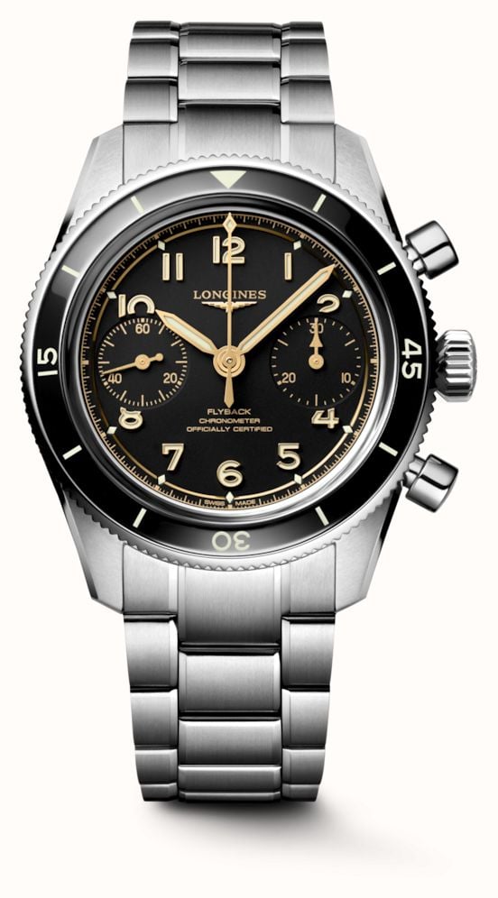 LONGINES Spirit Pilot Flyback Black Dial Stainless