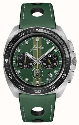 Junghans 1972 Chronoscope Sports Edition 2024 (43.3mm) Green Dial / Green Leather Strap 41/4467.00
