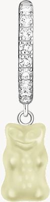 Thomas Sabo x HARIBO White Goldbear White Zirconia Hoop Earring - Single Earring ONLY CR726-052-14